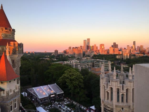 The view from the Towers at Casa Loma