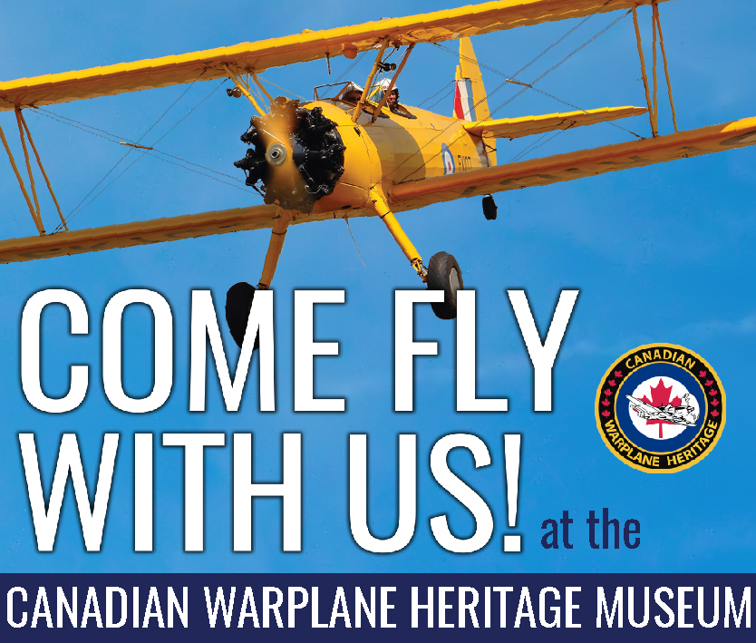 Canadian Warplane Heritage Museum button ad