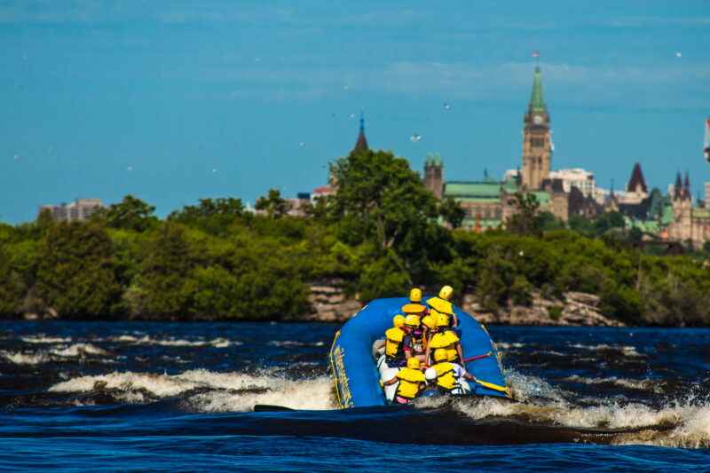 Ottawa City Rafting – urban rafting with views of downtown Ottawa